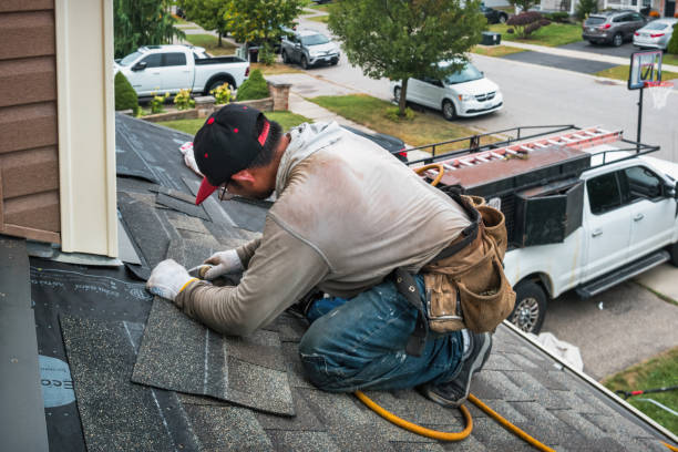 Professional Roofing technician working in Reva, VA